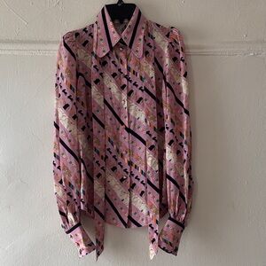 Marc Jacob’s Pink Print Bow Blouse